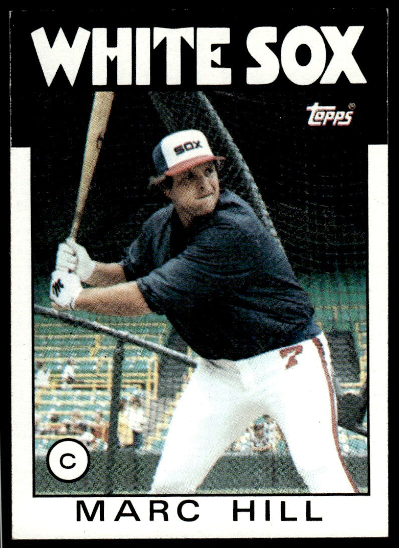 1986 Topps Baseball Card Marc Hill Chicago White Sox #552