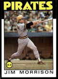 1986 Topps Baseball Card Jim Morrison Pittsburgh Pirates #553