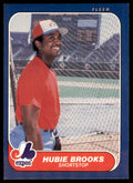 1986 Fleer Hubie Brooks Baseball Cards #244