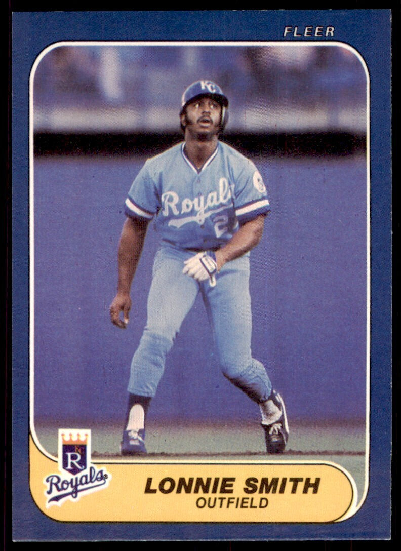 1986 Fleer Lonnie Smith Baseball Cards #21