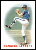 1986 Topps Baseball Card Rangers Leaders (Charlie Hough) Texas Rangers #666