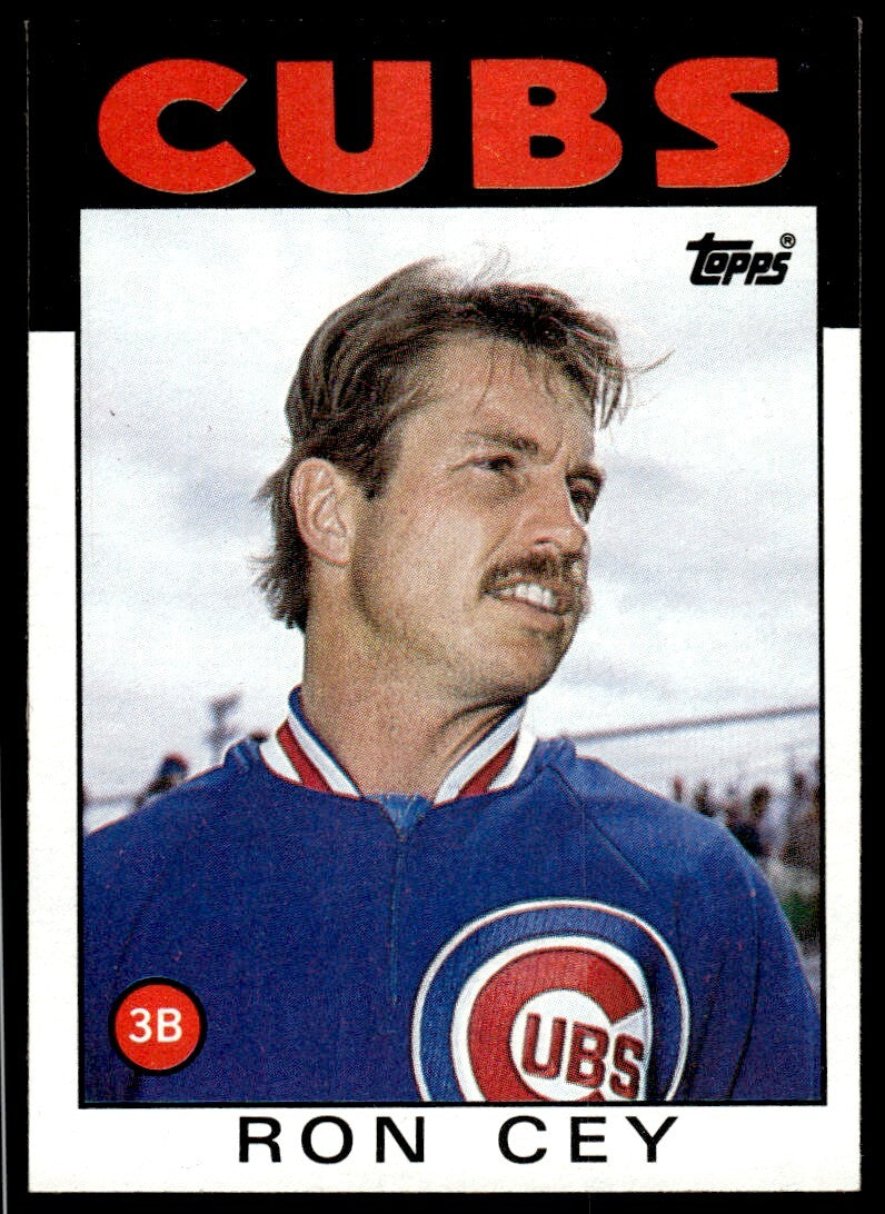 1986 Topps Baseball Card Ron Cey A Chicago Cubs #669