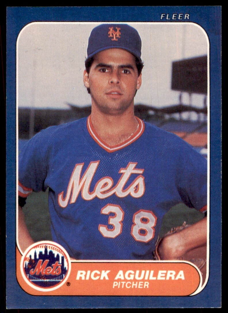 1986 Fleer Rick Aguilera Baseball Cards #74