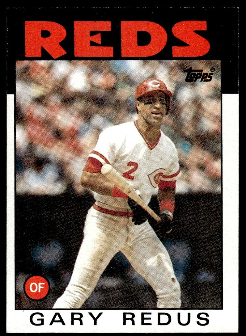 1986 Topps Baseball Card Gary Redus Cincinnati Reds #342