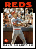1986 Topps Baseball Card Dann Bilardello B Cincinnati Reds #253