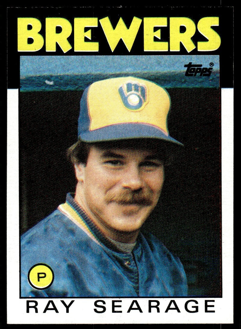 1986 Topps Baseball Card Ray Searage A Milwaukee Brewers #642