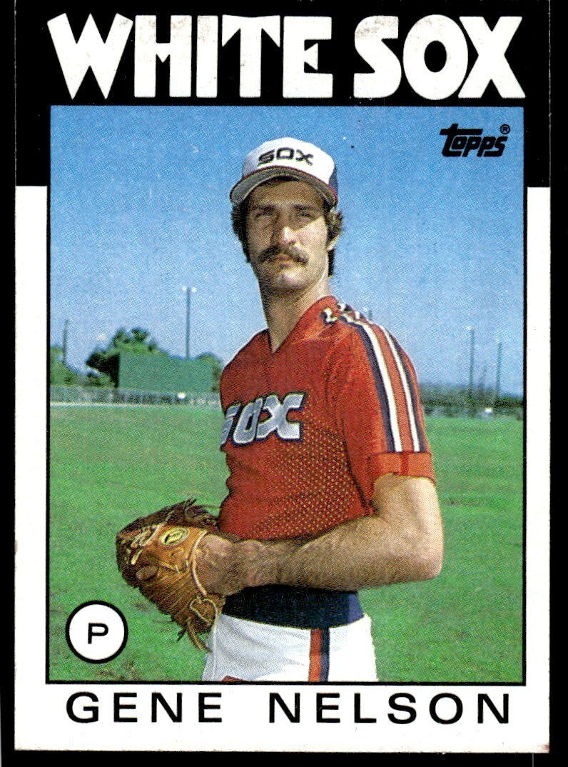 1986 Topps Baseball Card Gene Nelson Chicago White Sox #493