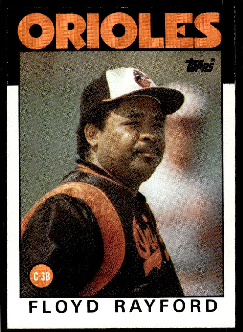 1986 Topps Baseball Card Floyd Rayford Baltimore Orioles #623