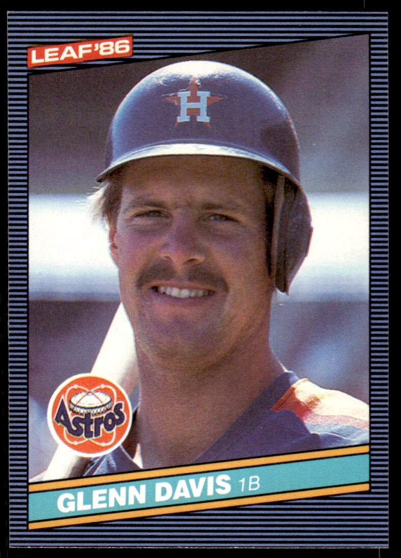 1986 Leaf Baseball Card Glenn Davis Houston Astros #175