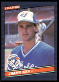 1986 Leaf Baseball Card Jimmy Key Toronto Blue Jays #219