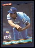 1986 Leaf Baseball Card Mark Gubicza Kansas City Royals #226