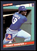1986 Leaf Baseball Card Terry Harper Atlanta Braves #246