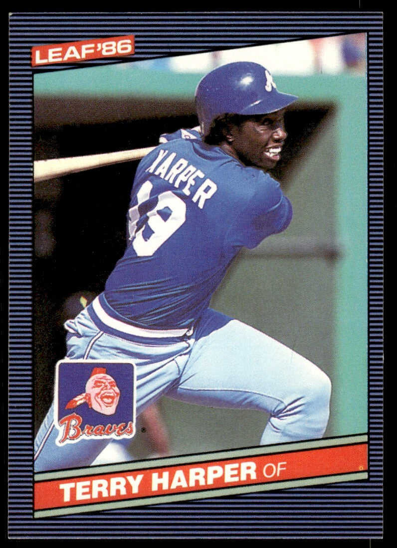 1986 Leaf Baseball Card Terry Harper Atlanta Braves #246