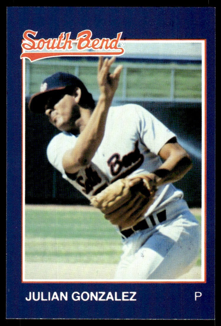 1988 Grand Slam Baseball Card Julian Gonzalez South Bend White Sox #20