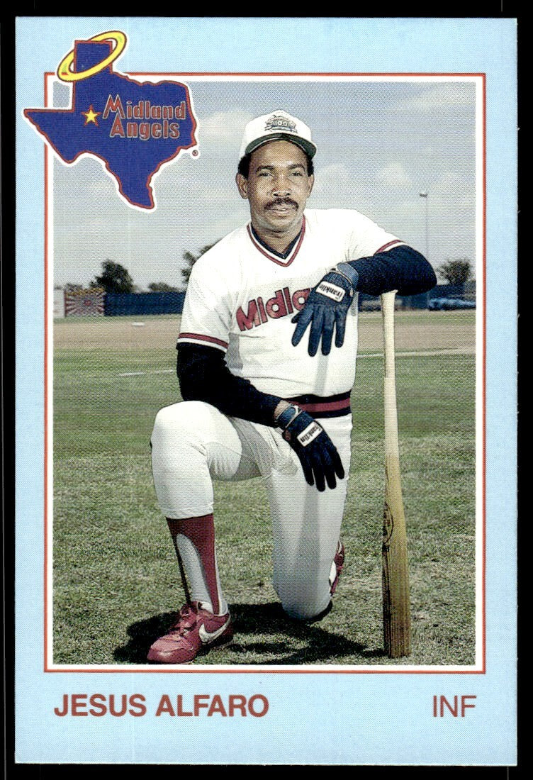 1988 Grand Slam Baseball Card Jesus Alfaro A Midland Angels #19