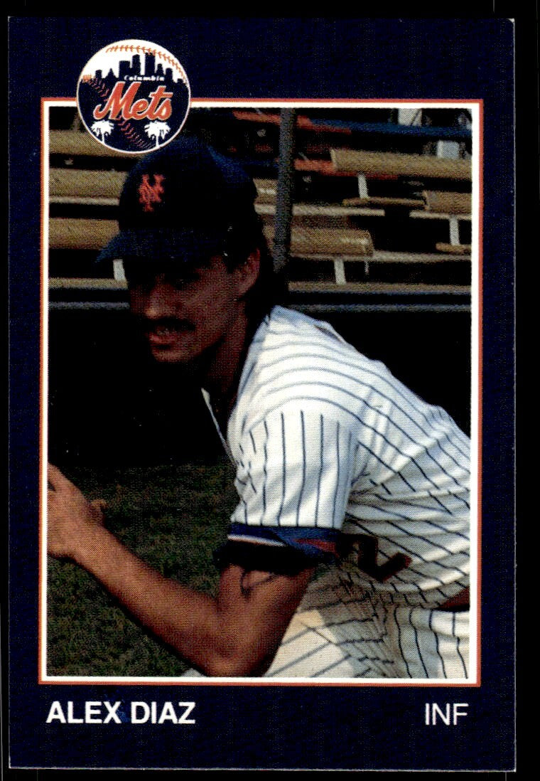 1988 Grand Slam Baseball Card Alex Diaz Columbia Mets #14