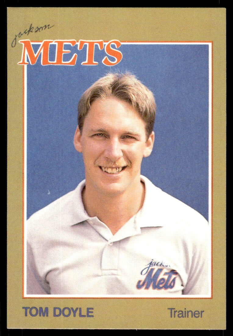 1988 Grand Slam Baseball Card Tom Doyle A Jackson Mets #7