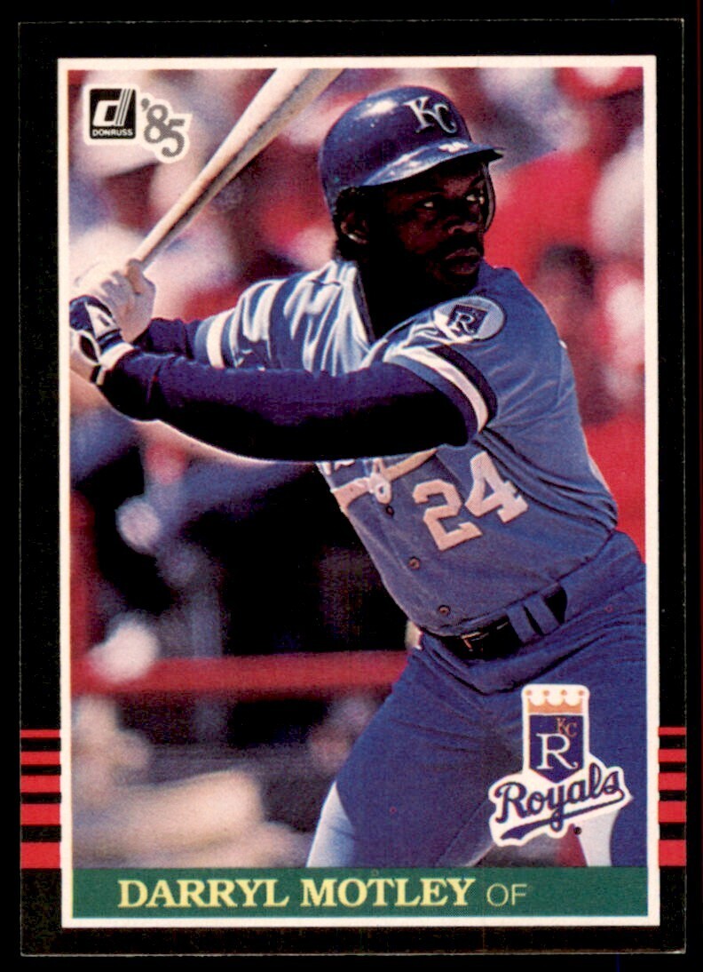 1985 Donruss Darryl Motley Baseball Cards #461