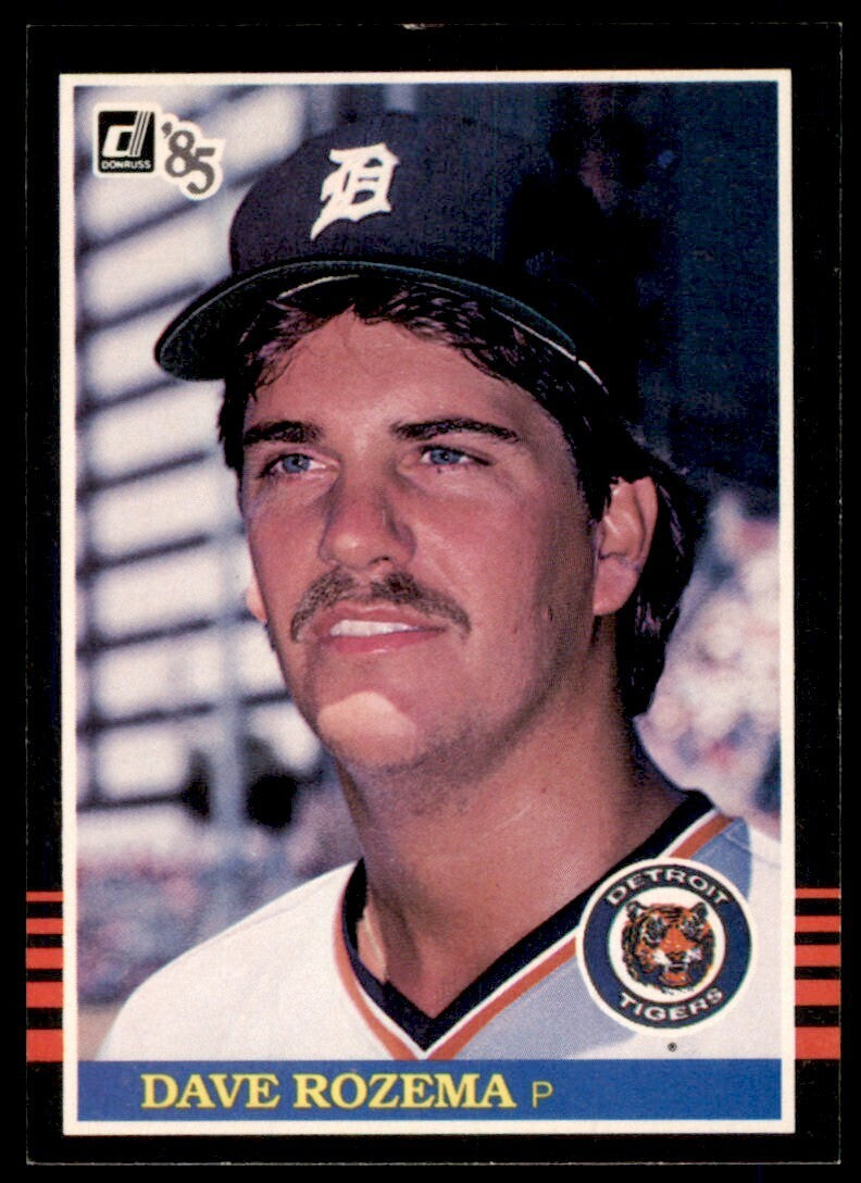 1985 Donruss Dave Rozema Baseball Cards #125