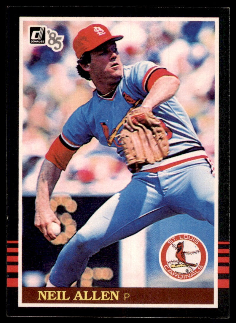 1985 Donruss Neil Allen Baseball Cards #205