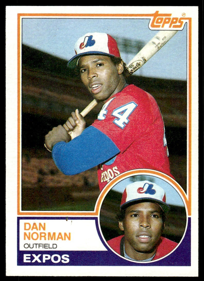 1983 Topps Baseball Card Dan Norman Montreal Expos #237