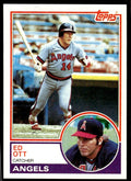 1983 Topps Baseball Card Ed Ott California Angels #131