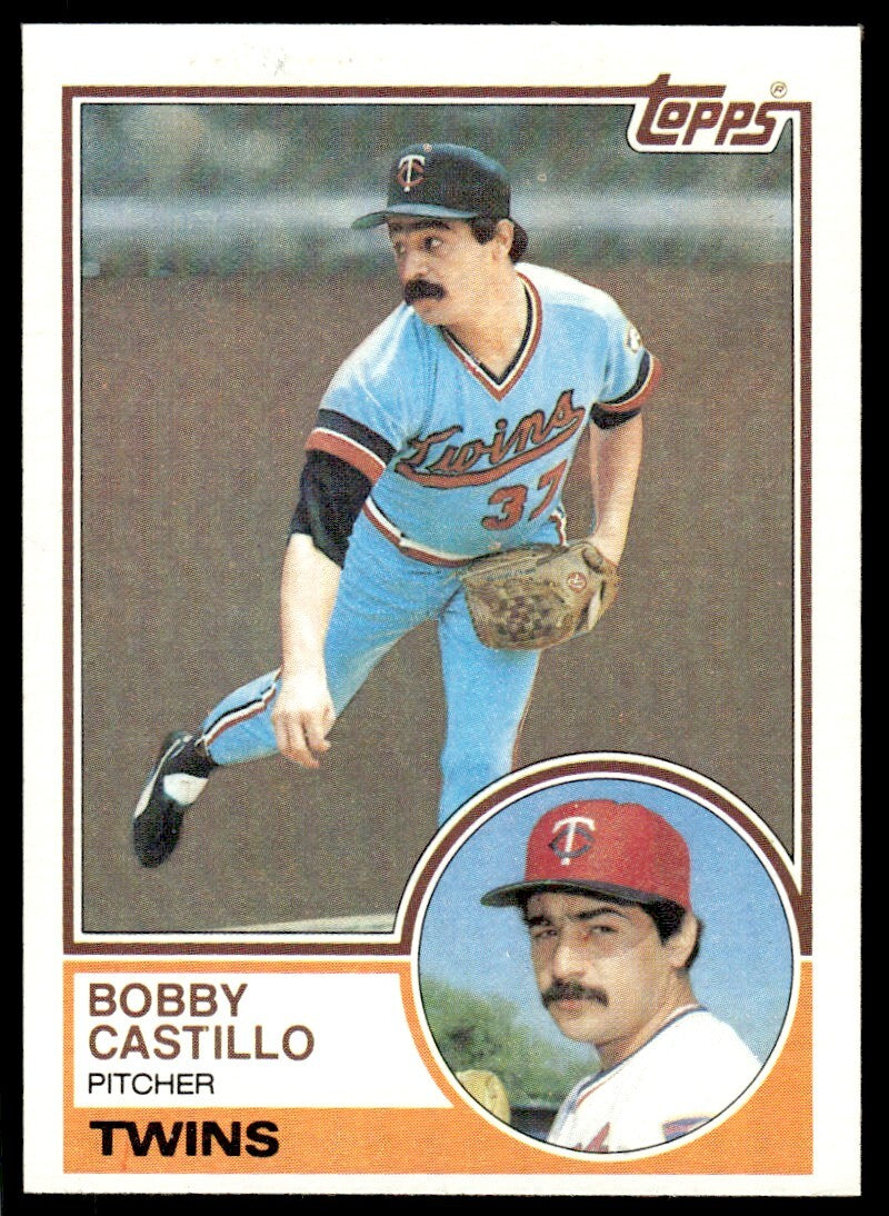 1983 Topps Baseball Card Bobby Castillo Minnesota Twins #327