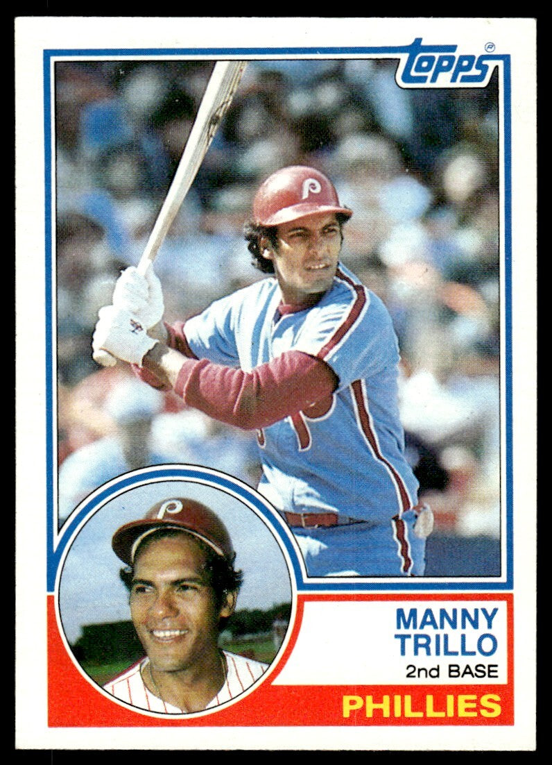 1983 Topps Baseball Card Manny Trillo Philadelphia Phillies #535