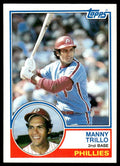 1983 Topps Baseball Card Manny Trillo Philadelphia Phillies #535