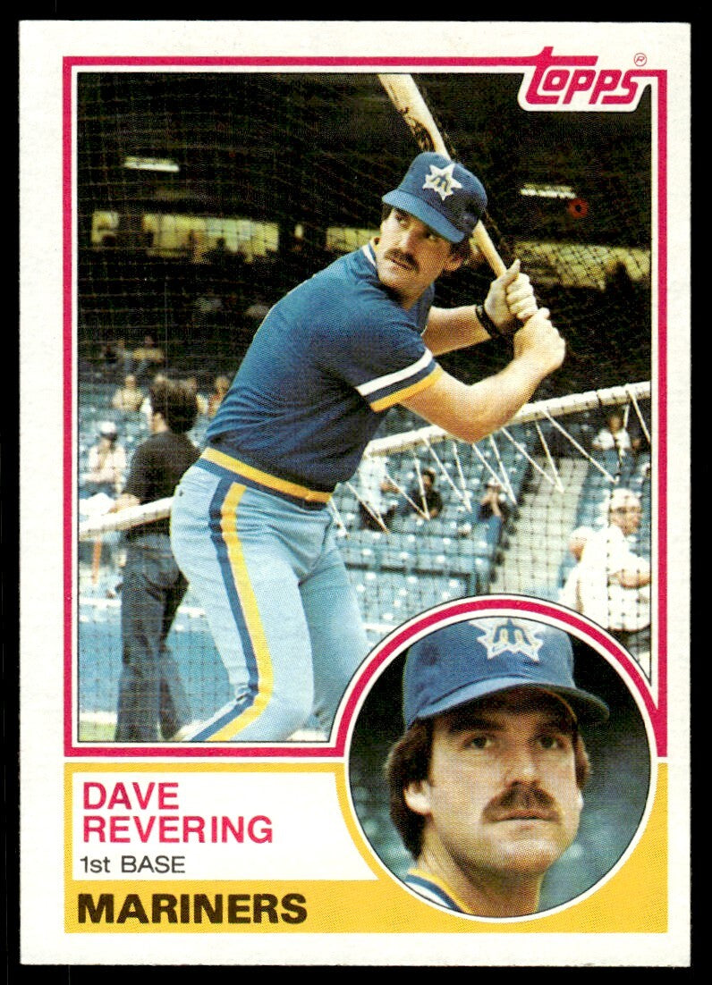 1983 Topps Baseball Card Dave Revering Seattle Mariners #677