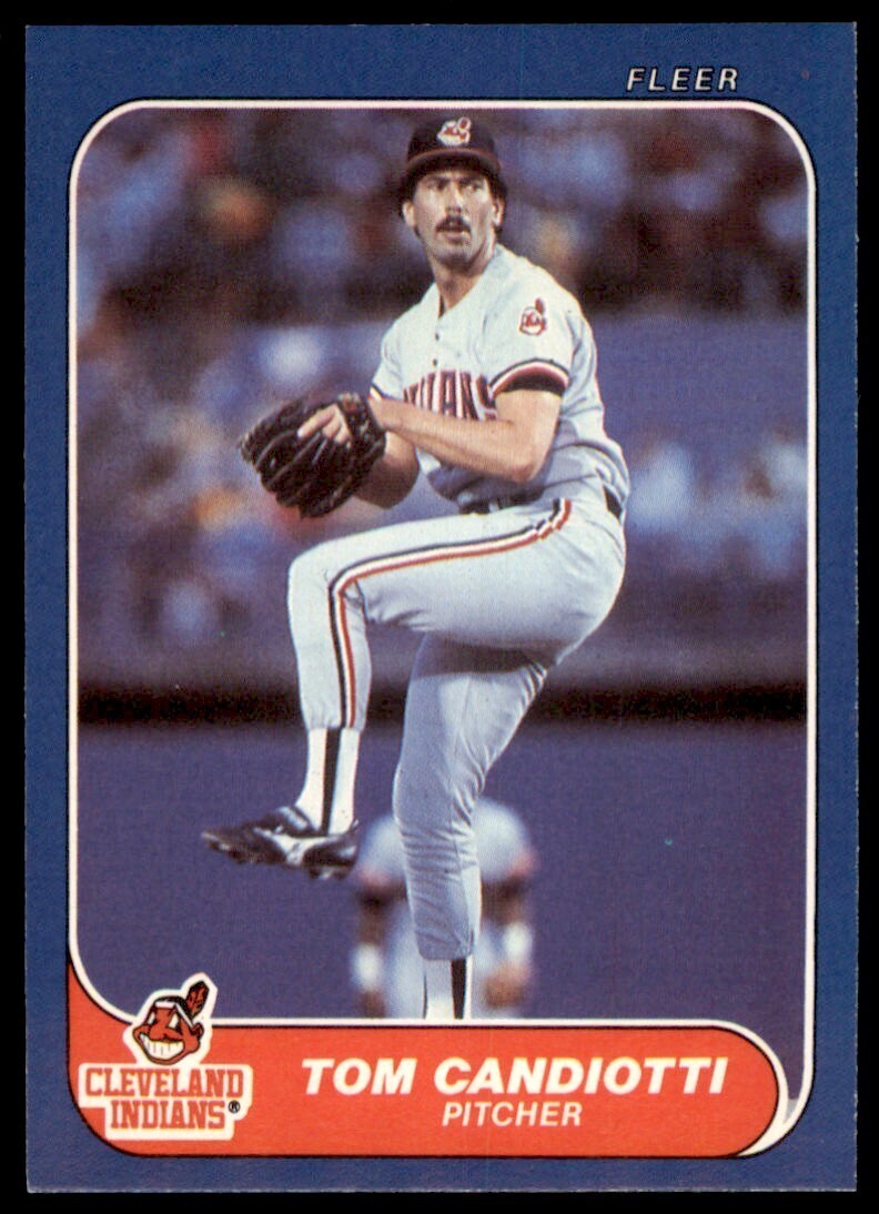 1986 Fleer Update Tom Candiotti Baseball Cards #U-18