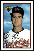 1989 Bowman Baseball Card Bob Melvin Baltimore Orioles #8