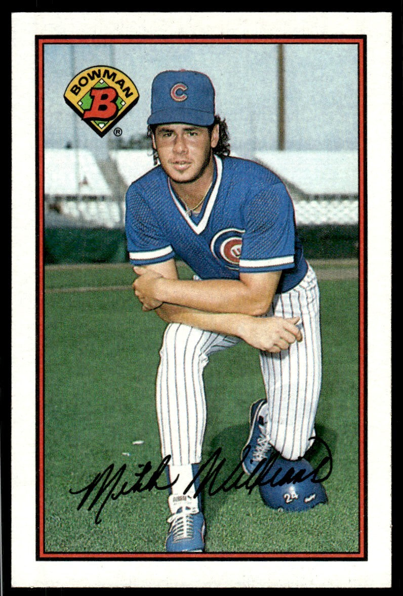 1989 Bowman Baseball Card Mitch Williams Chicago Cubs #283