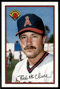 1989 Bowman Baseball Card Bob McClure California Angels #43