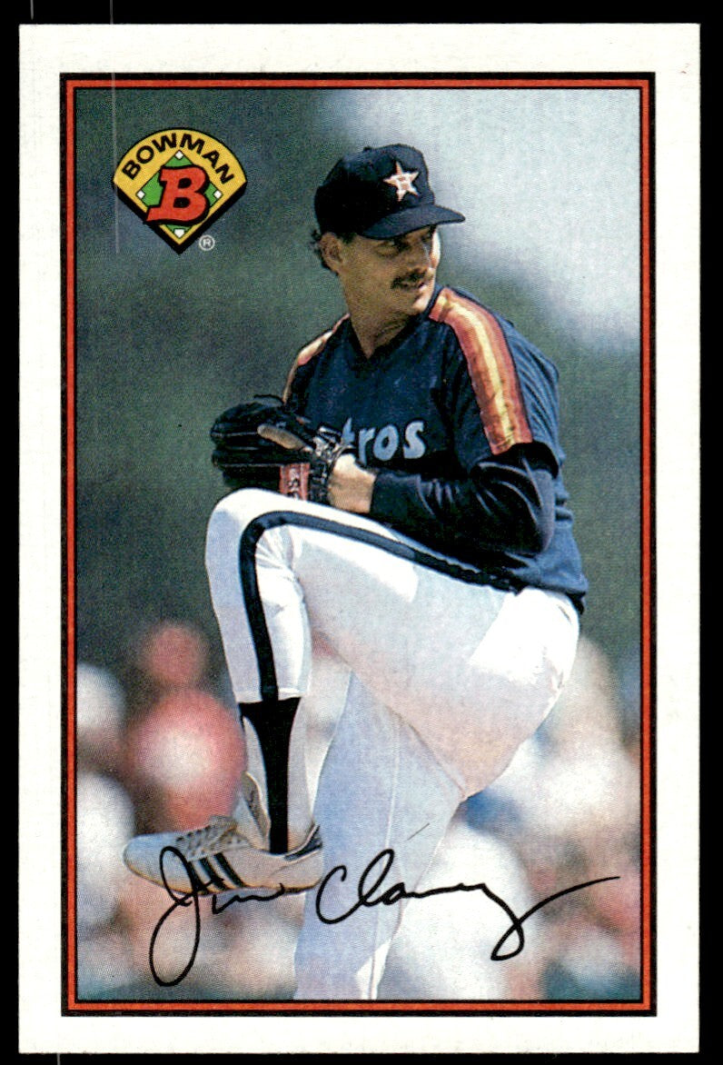 1989 Bowman Baseball Card Jim Clancy C Houston Astros #324
