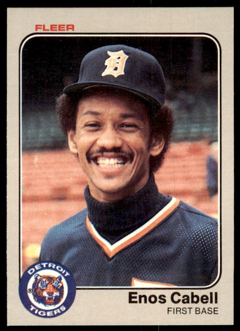 1983 Fleer Enos Cabell Baseball Cards #328