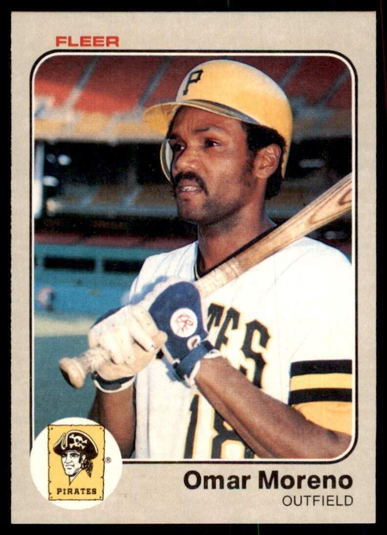1983 Fleer Omar Moreno Baseball Cards #312