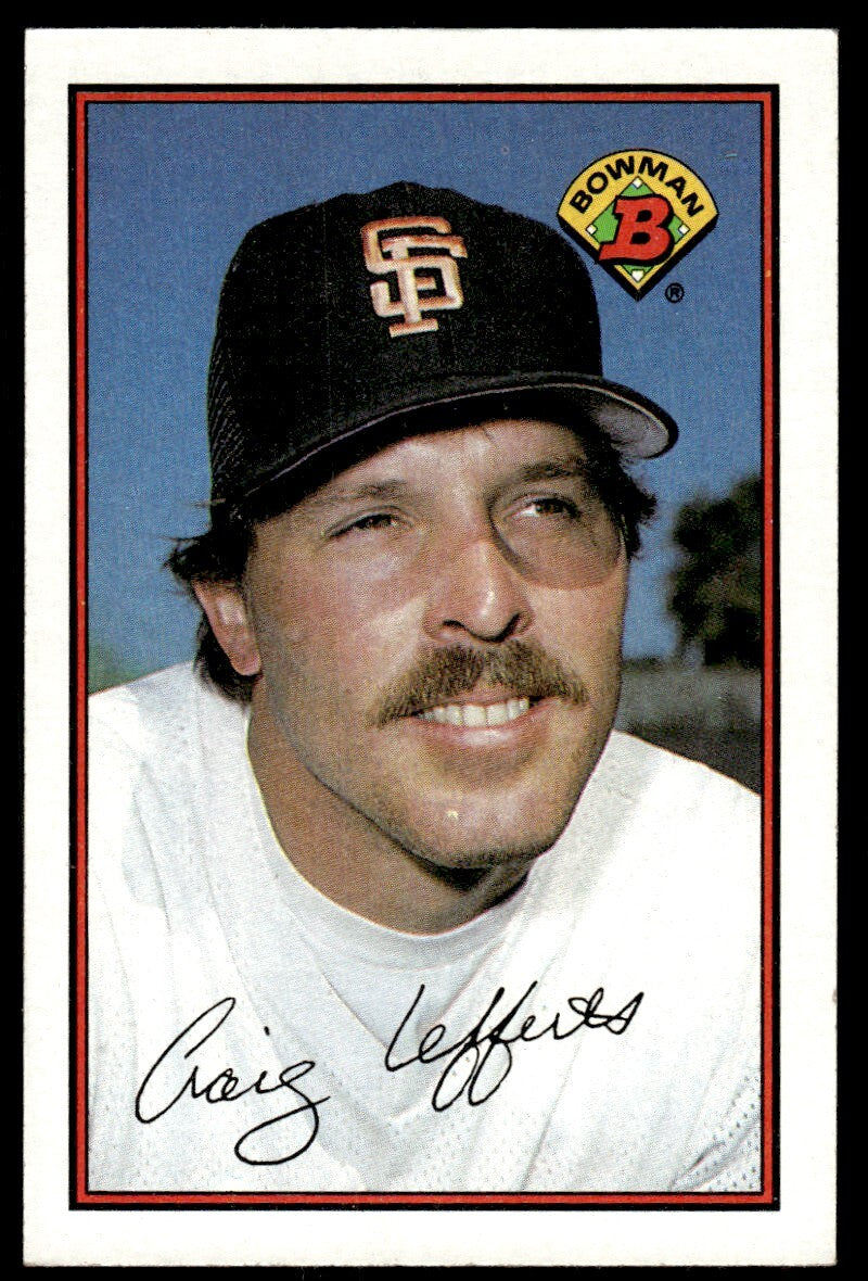 1989 Bowman Baseball Card Craig Lefferts C San Francisco Giants #464