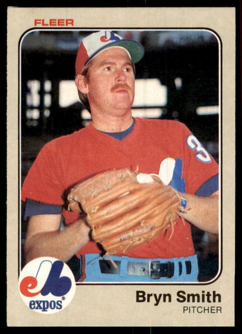 1983 Fleer Bryn Smith Baseball Cards #297
