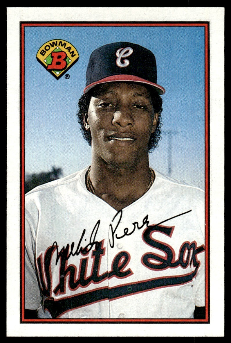 1989 Bowman Baseball Card Melido Perez Chicago White Sox #59