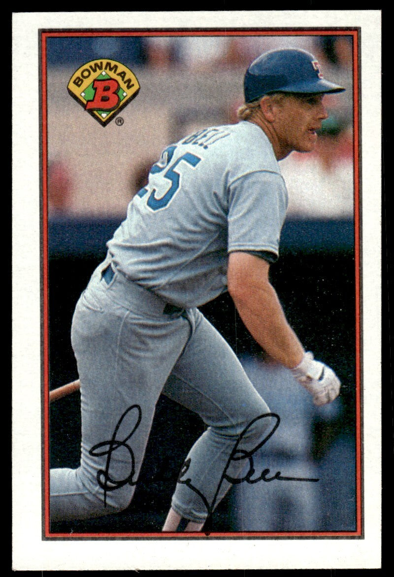 1989 Bowman Baseball Card Buddy Bell BB Texas Rangers #229