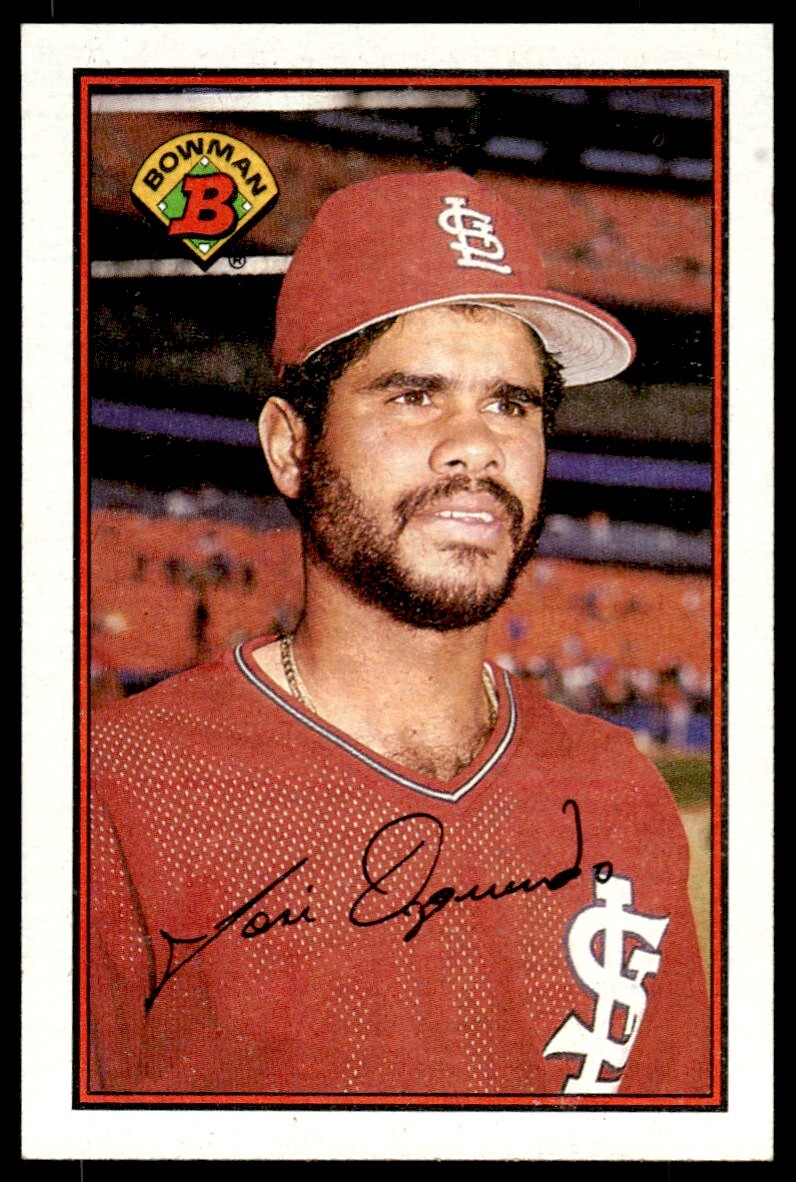 1989 Bowman Baseball Card Jose Oquendo AA St. Louis Cardinals #438