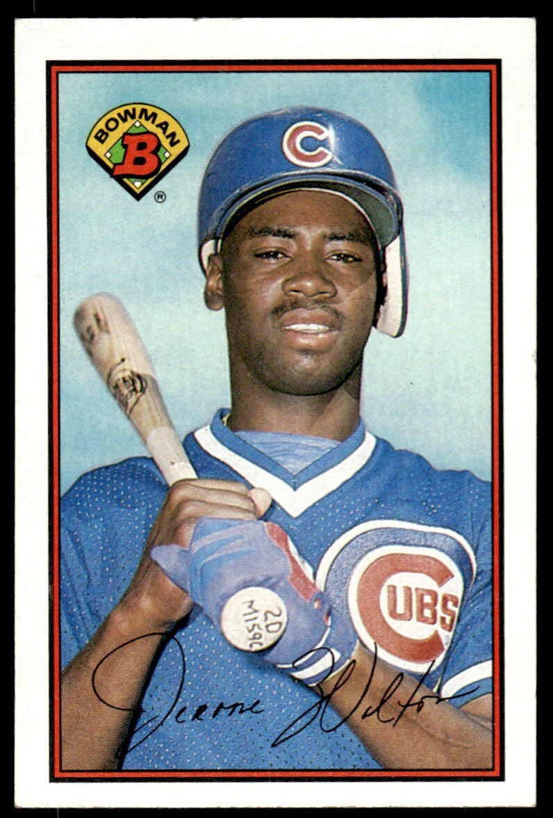 1989 Bowman Baseball Card Jerome Walton Rookie AA Chicago Cubs #295
