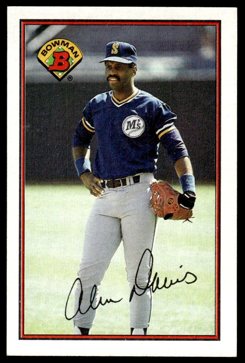 1989 Bowman Baseball Card Alvin Davis Seattle Mariners #215