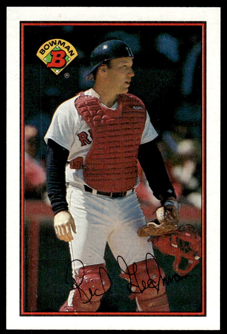 1989 Bowman Baseball Card Rich Gedman AA Boston Red Sox #27