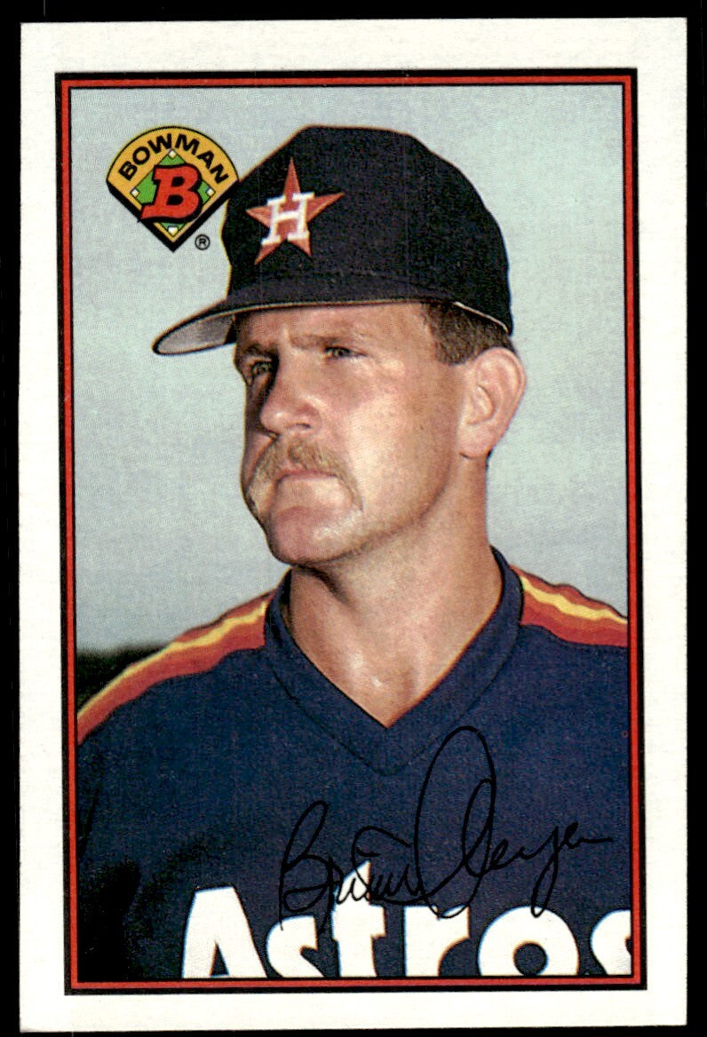 1989 Bowman Baseball Card Brian Meyer Rookie AA Houston Astros #319