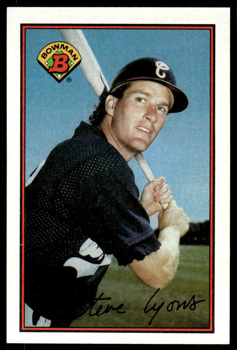 1989 Bowman Baseball Card Steve Lyons AA Chicago White Sox #63