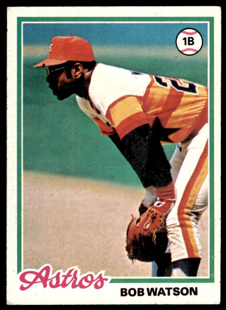 1978 Topps Baseball Card Bob Watson Houston Astros #330