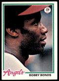1978 Topps Baseball Card Bobby Bonds California Angels #150
