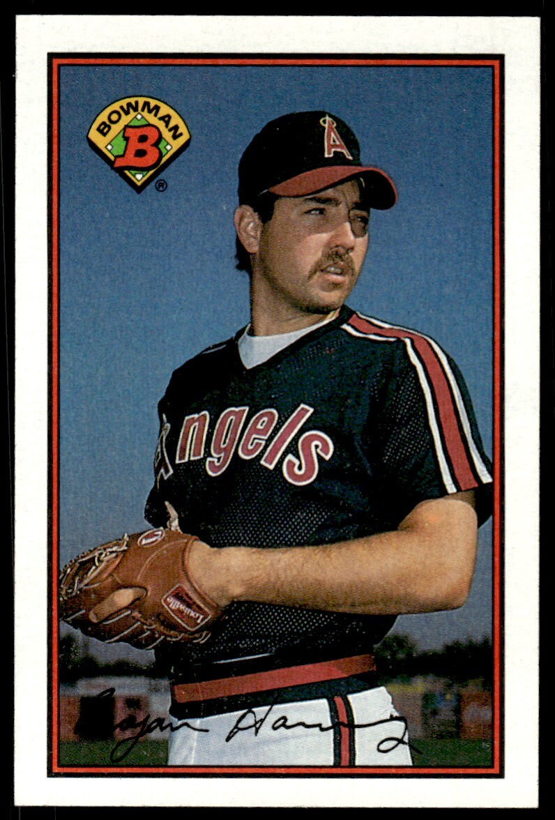 1989 Bowman Baseball Card Bryan Harvey Rookie California Angels #40